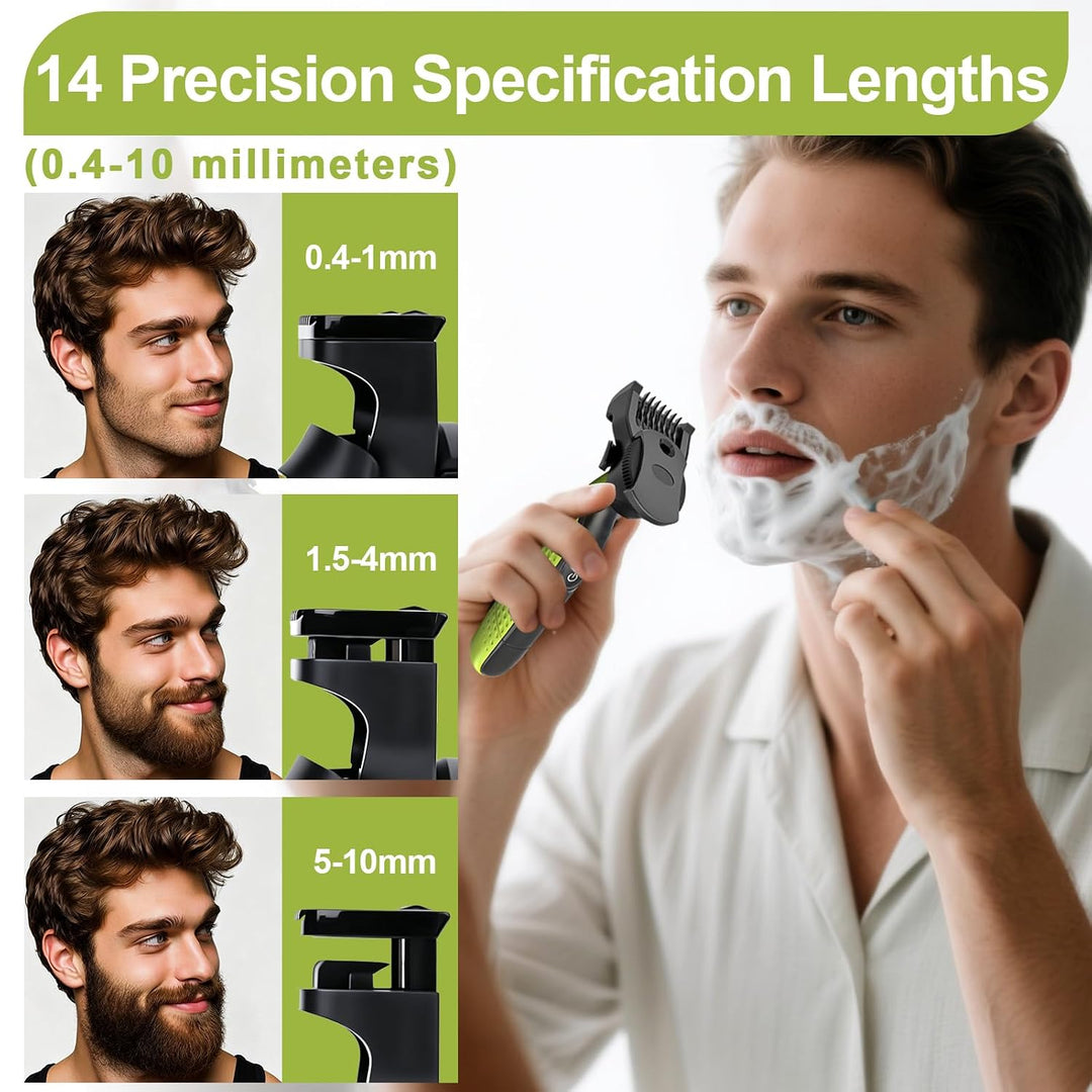 14-in-1 Verstellbarer Trimmaufsatz (0,4-10 mm) für Philips OneBlade, Präziser Ersatzklinge Aufsatz f