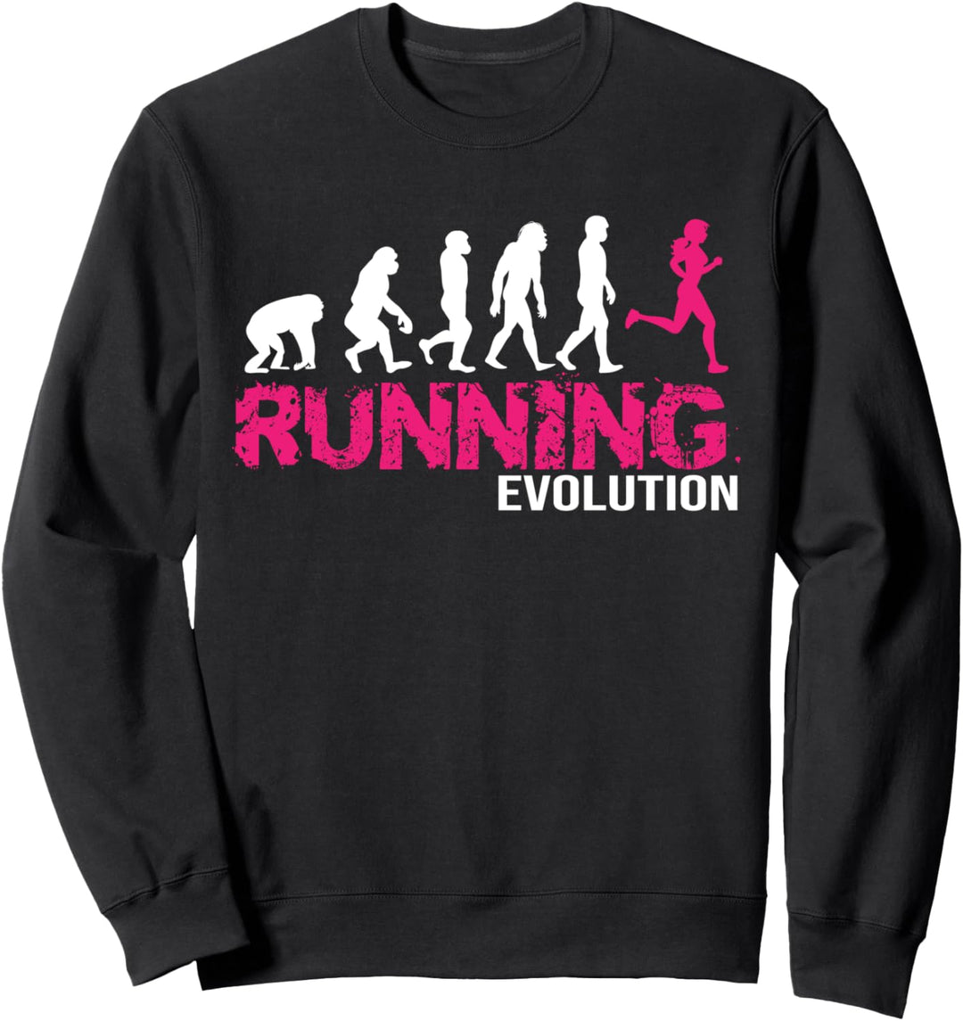 Evolution einer Läuferin - Laufen Running Geschenk Sport Sweatshirt