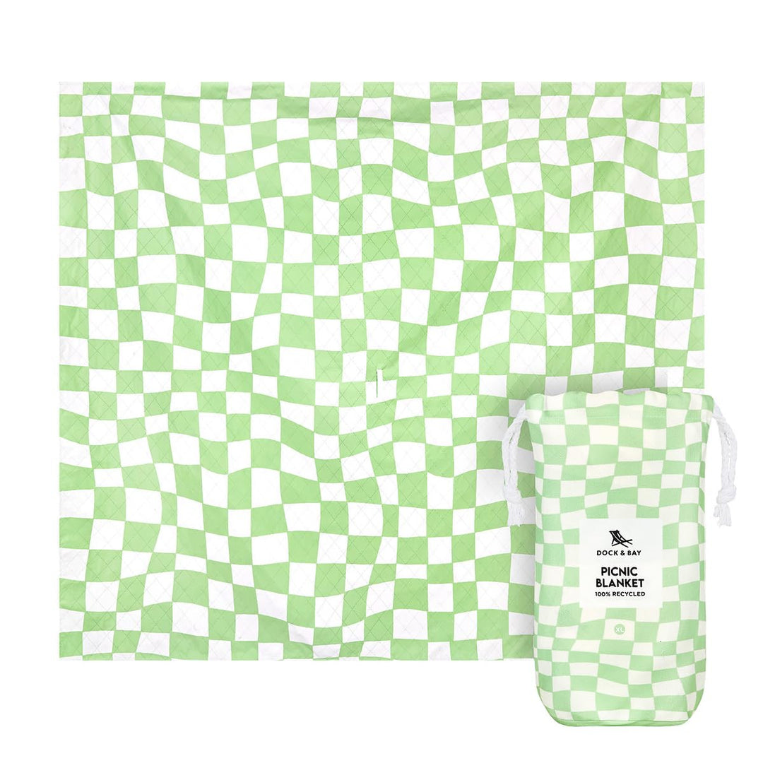 Dock & Bay Picknickdecke - Schnell trocknend und wasserfest - 100% recycelte Materialien - Large (66