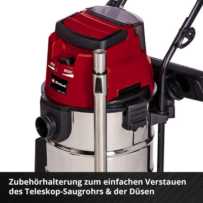 Einhell Akku-Nass-Trockensauger TE-VC 36/30 Li S Power X-Change (Li-Ion, 36 V, ECO/BOOST-Mode, Edels