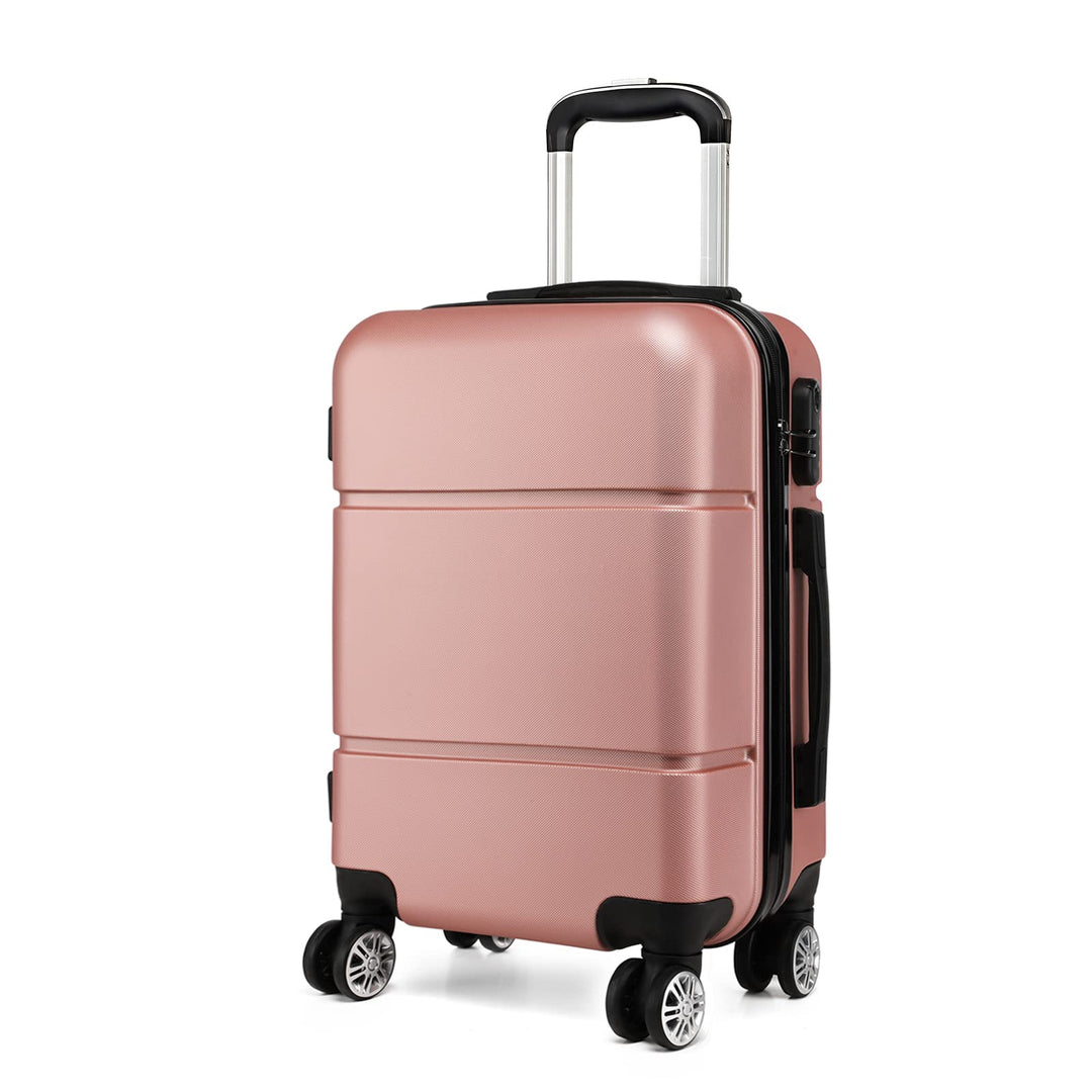Kono Reisekoffer Handgepäck Koffer mit Rollen Hartschale Trolley 55x38x22cm 33 Liter Leichtgewicht A