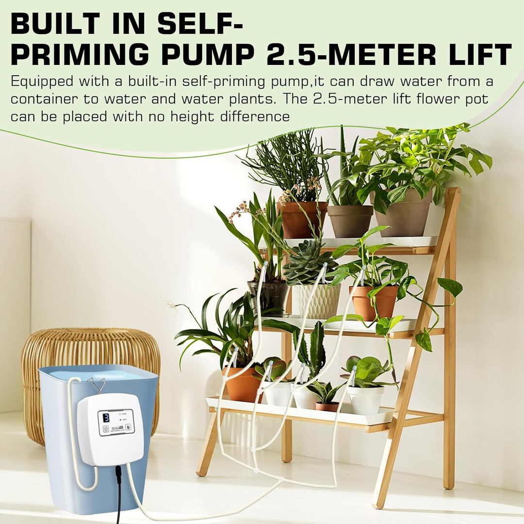 WIFI Automatisches Bewässerungssystem, Tropfbewässerungsset Gesteuert über APP, Automatisches Bewäss