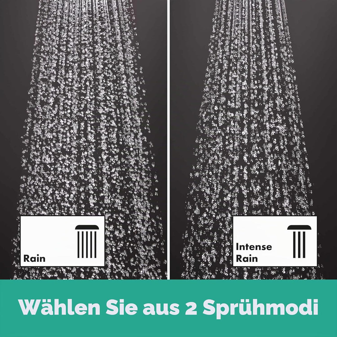 hansgrohe Crometta E - Duschsystem mit Einhebelmischer, Regendusche (240 x 240 mm) mit Armatur, Hand