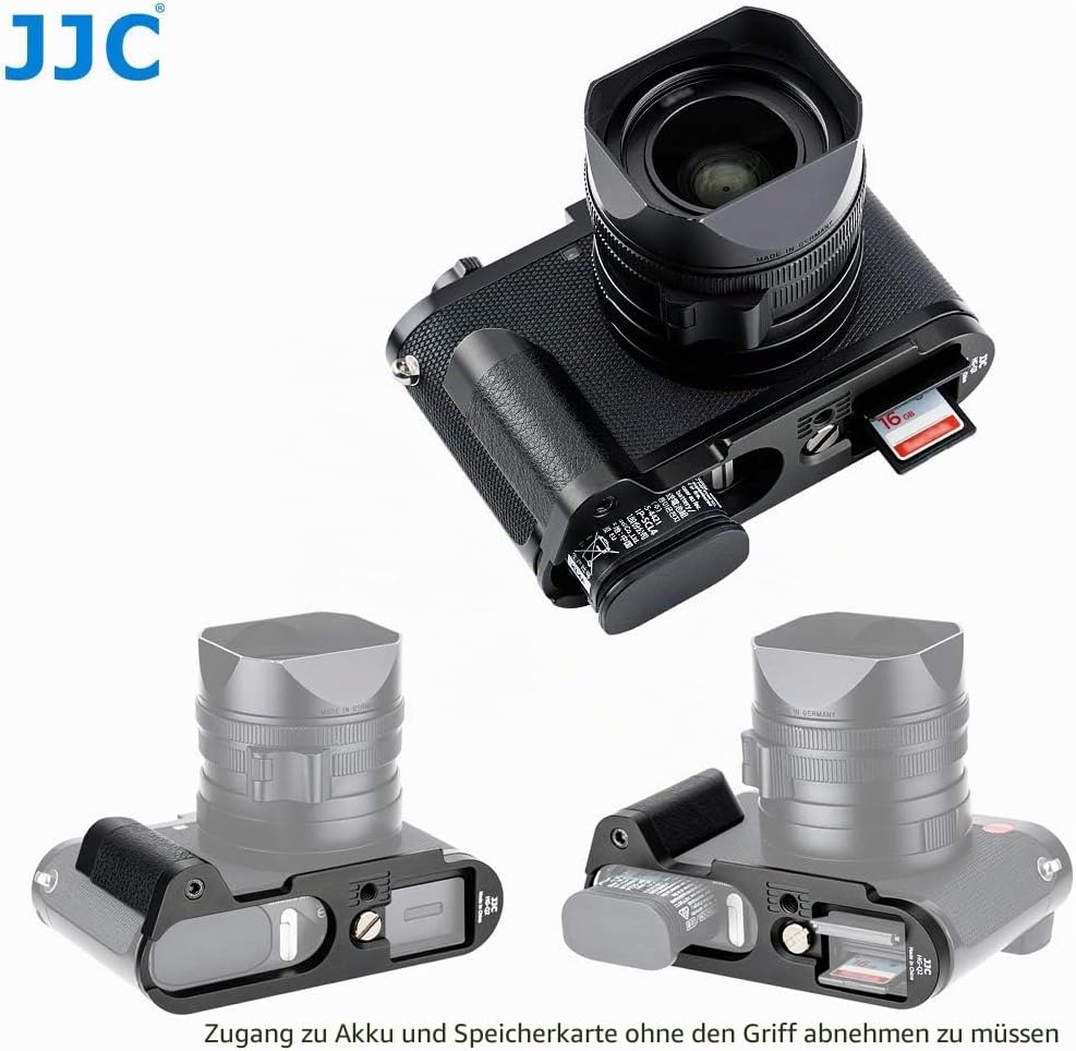 JJC Arca-Typ Kamera Handgriff für Leica Q2 Vollbild-Kompaktkamera Ersetzt Leica 19540 Hand-Griff Ver