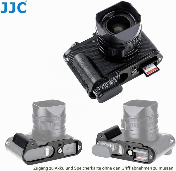 JJC Arca-Typ Kamera Handgriff für Leica Q2 Vollbild-Kompaktkamera Ersetzt Leica 19540 Hand-Griff Ver