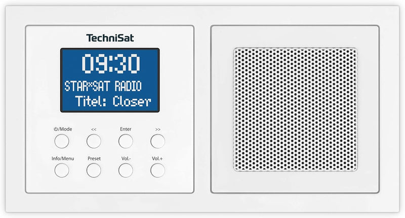 TechniSat DIGITRADIO UP 1 - DAB+ Unterputzradio zur Anbringung in jeder Doppel Unterputzdose (DAB, U