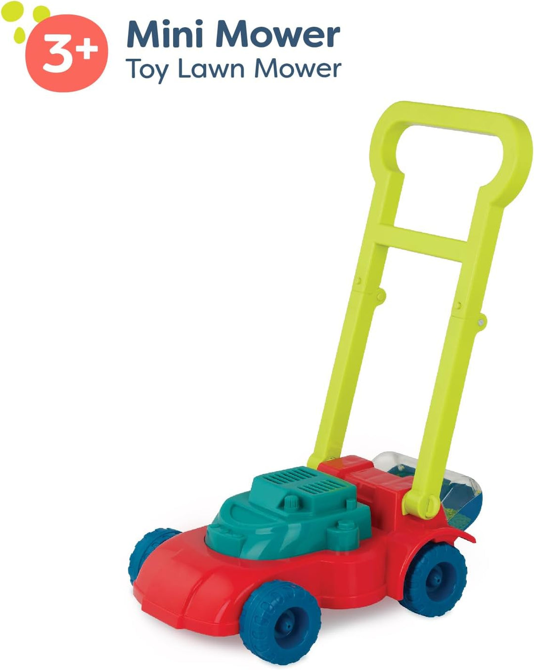 B. toys – Mini-Mäher – Spielzeug-Rasenmäher – Perlenbecher – Klassisches Schiebespielzeug für Kleink