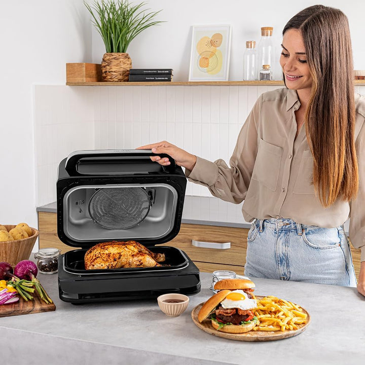 Cecotec Cecofry FireDome 6000 Air Fryer 6000 Ölfreier Grill Air Fritteuse, 2400 W, 6 Kochmodi und 4