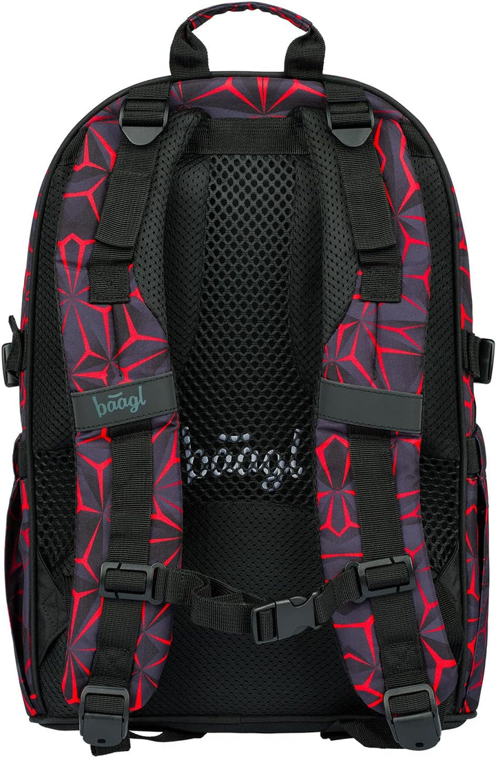 Baagl Schulrucksack Set Jungen Mädchen 3 Teilig, Schultasche für Grundschule Volksschule, Grundschul