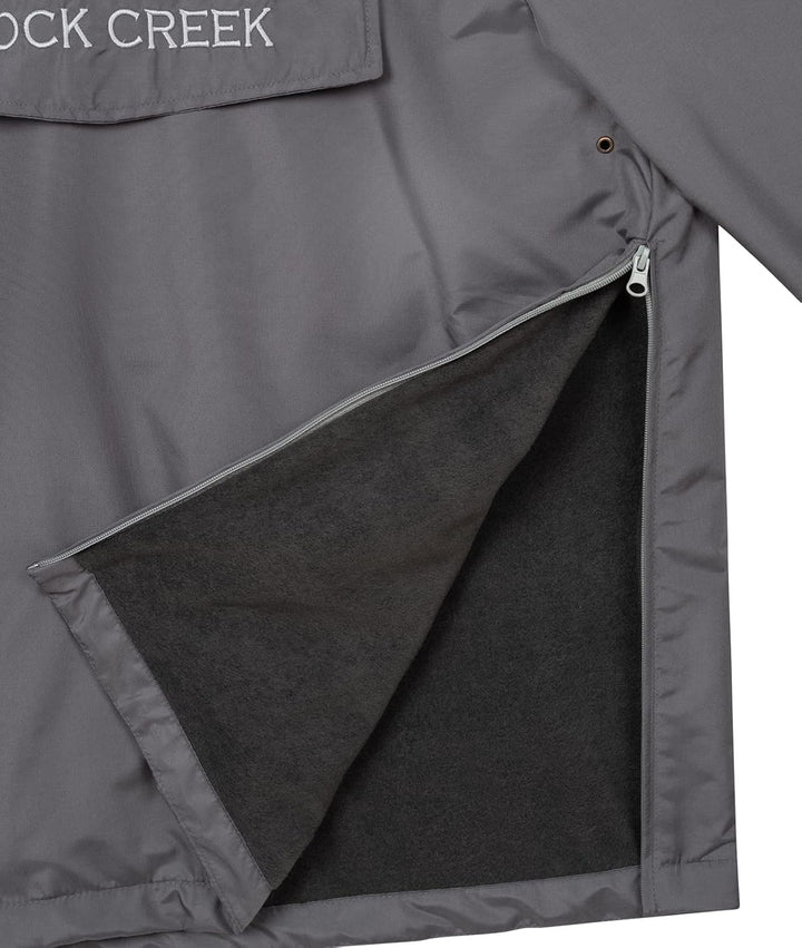 Rock Creek Herren Windbreaker Jacke Anorak H-295, Anthrazit