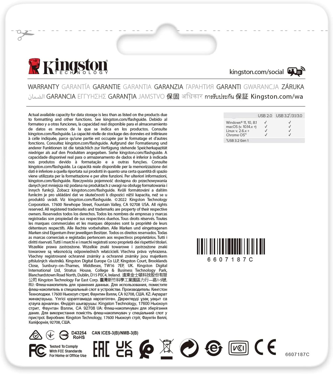 Kingston DataTraveler Exodia Onyx USB-Stick 3.2 DTXON/128GB Gen 1 - mit schlanker, beweglicher Kappe