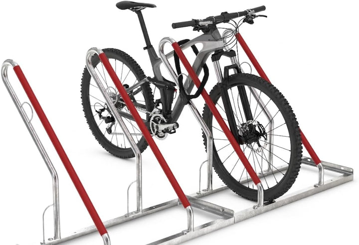 Anlehnparker 0502 XBF | einseitig | Fahrradständer für 2 Fahrräder | zum Aufdübeln | Stahl verzinkt