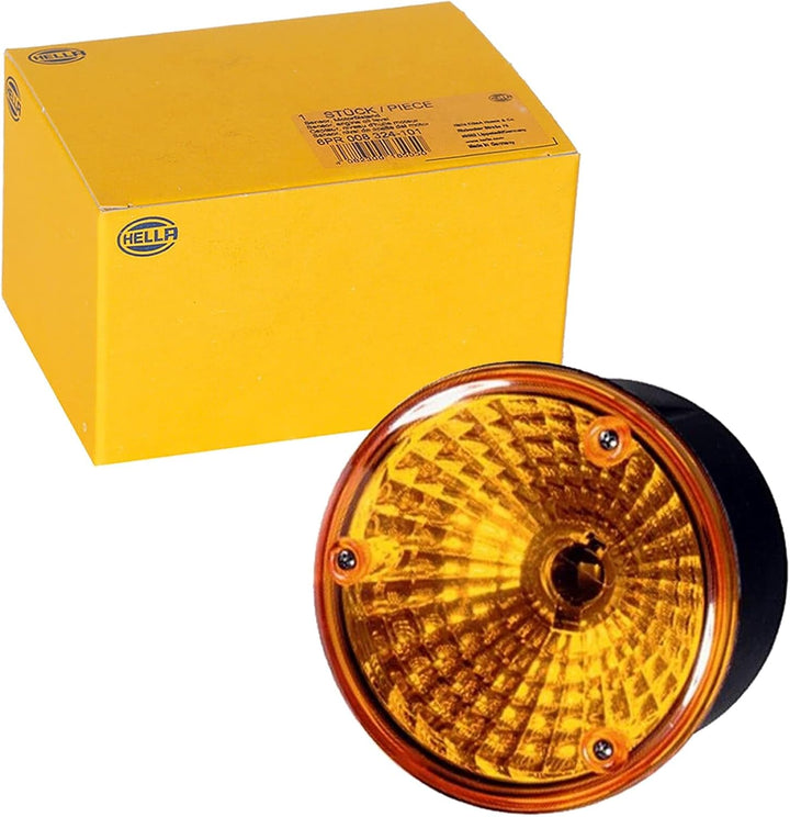 HELLA 2BA 964 169-501 Blinkleuchte - Halogen - 24/12V - Einbau/Anbau/geschraubt - Lichtscheibenfarbe