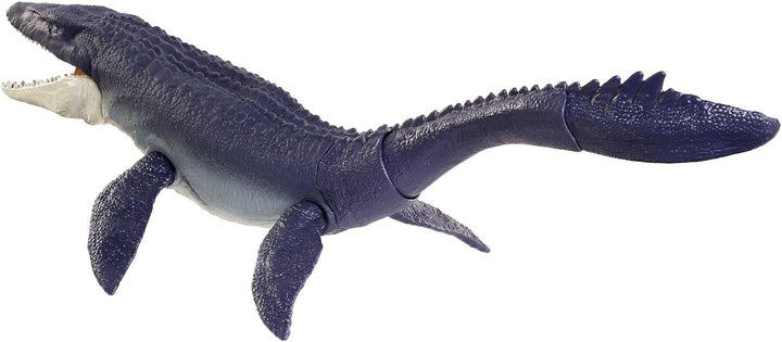 Jurassic World HNJ57 - Dominion Mosasaurus Dinosaurier Action-Figur, 70 cm gross mit beweglichen Gel