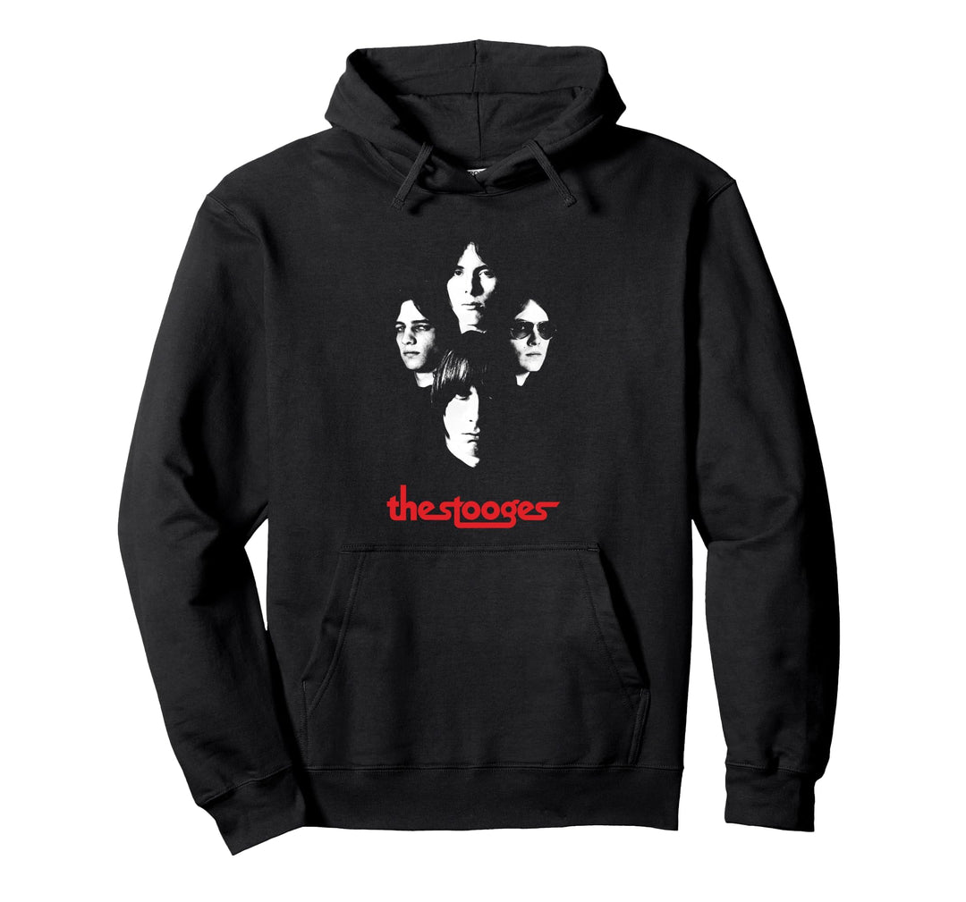 Iggy and The Stooges 4 Faces Officially Licensed Pullover Hoodie