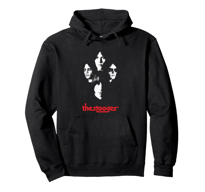 Iggy and The Stooges 4 Faces Officially Licensed Pullover Hoodie