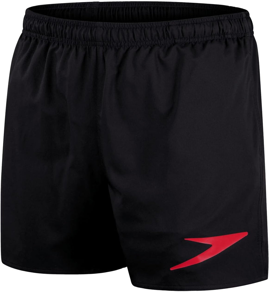 Speedo Herren Essentials 16" Wassershort (1er Pack) XS Black/Fed Red, XS Black/Fed Red