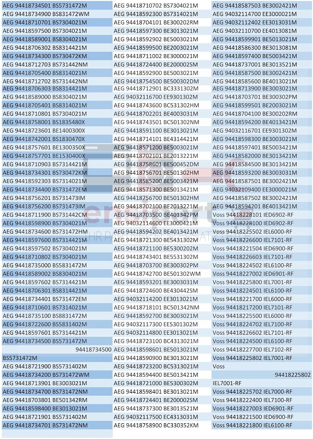 ensipart Aussenfenster für Backofentüre 595x470 mm Frontfenster mit scharzem Rahmen und Edelstahlble