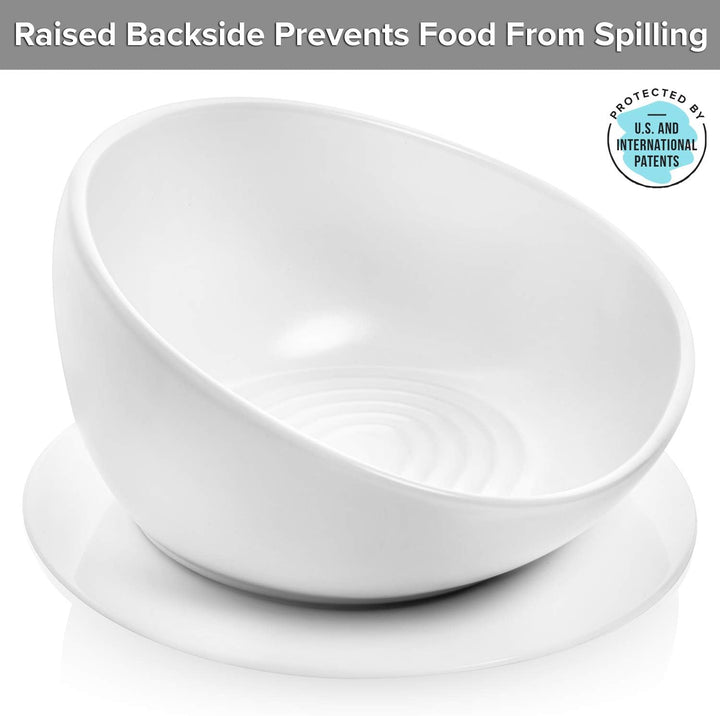 CatGuru Ceramic Cat Food Bowl High-Low Weiss, High-Low Weiss