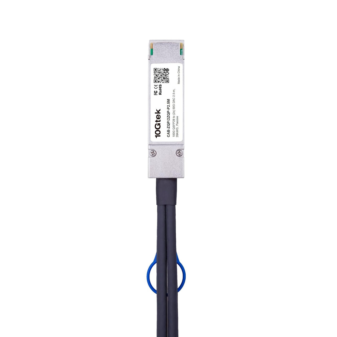 100GbE to 2x50GbE Splitter DAC, QSFP28 to 2xQSFP28 (4CHx25G to 2x2CHx25G), for Mellanox MCP7H00-G02A