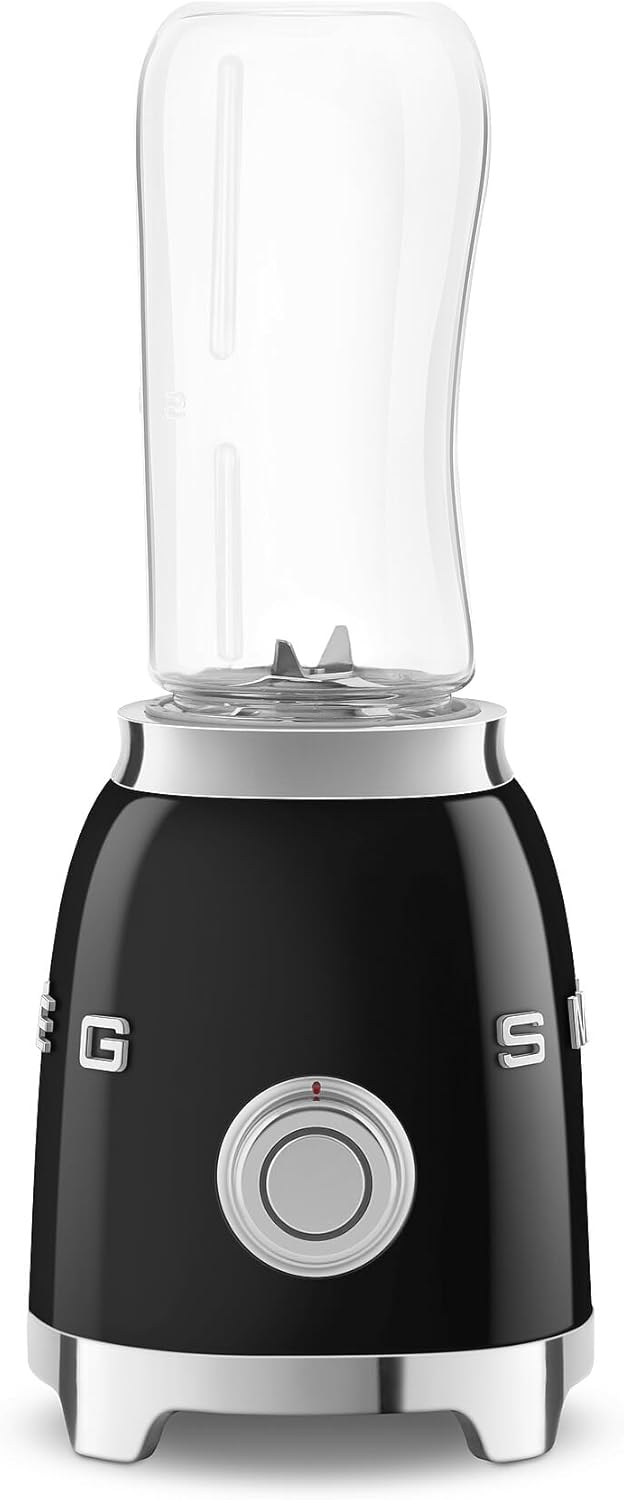 SMEG, Personal Blender PBF01BLEU, 2 Geschwindigkeitsstufen, Doppelklinge aus Edelstahl, 2 x 600 ml F