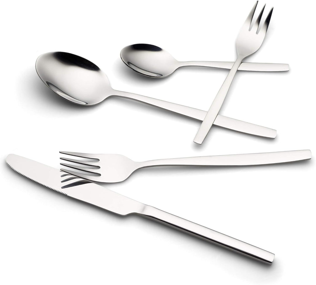 Echtwerk Tafelbesteck Positano-Silber Edition, 30-teilig, für 6 Personen, 18/10-hochglänzend, Edelst