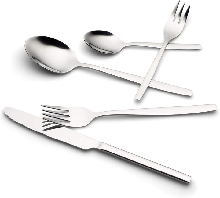 Echtwerk Tafelbesteck Positano-Silber Edition, 30-teilig, für 6 Personen, 18/10-hochglänzend, Edelst