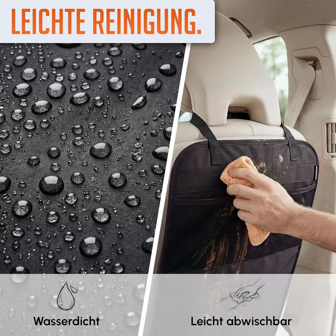 LIONSTRONG® Auto Organizer Kinder Rücksitz [wasserdicht] - Rückenlehnenschutz Auto Kinder - Autositz