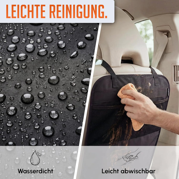 LIONSTRONG® Auto Organizer Kinder Rücksitz [wasserdicht] - Rückenlehnenschutz Auto Kinder - Autositz