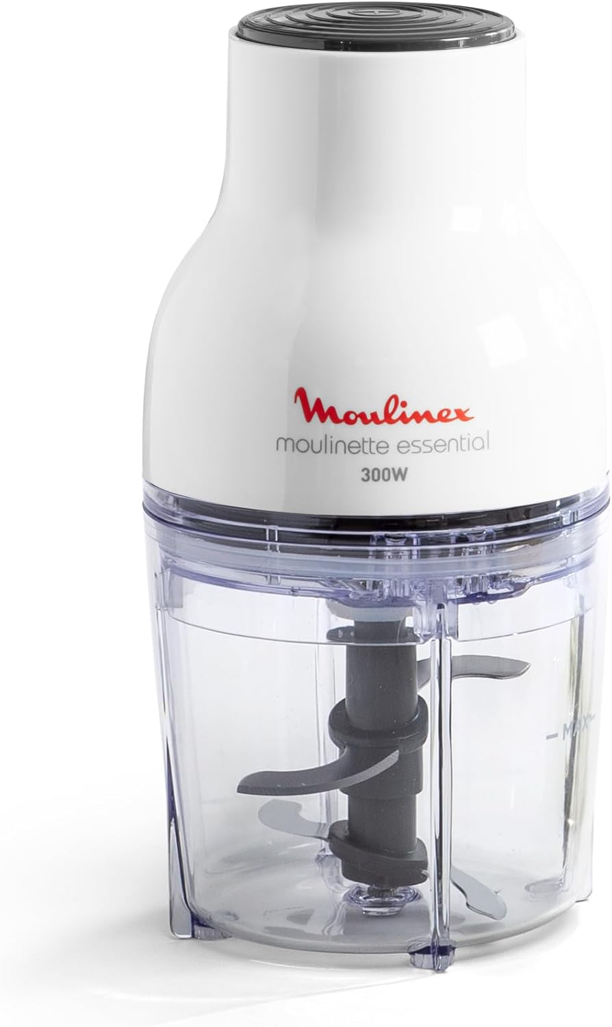Moulinex Moulinette Essential DJ5201 3-in-1 Zerkleinererer, Mixen und Schneiden, Druckdeckel-System