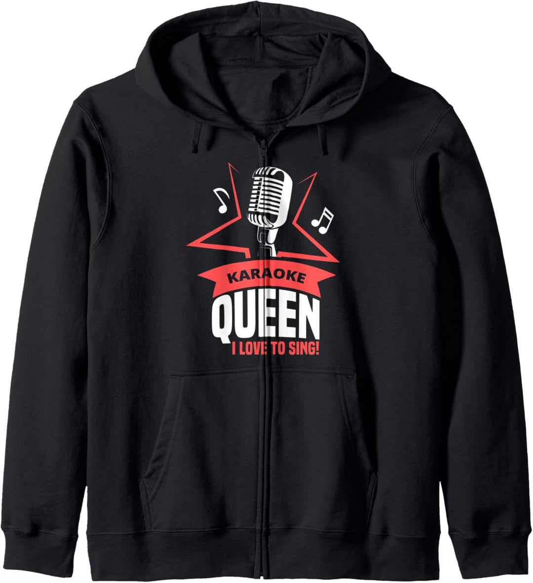 Ich liebe Karaoke Geschenke Lustiges Party Singing Geschenk Kapuzenjacke