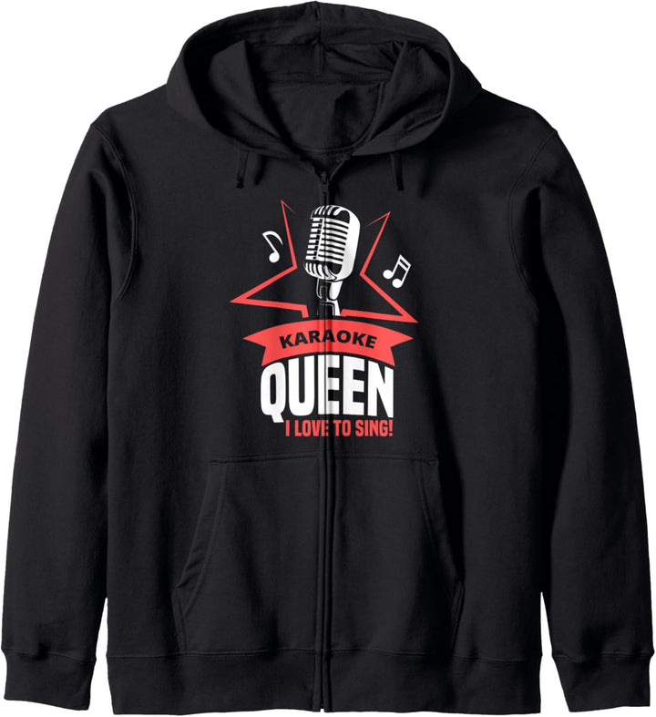 Ich liebe Karaoke Geschenke Lustiges Party Singing Geschenk Kapuzenjacke