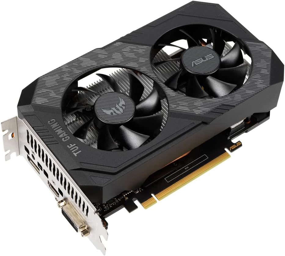 ASUS TUF Nvidia GeForce GTX 1650 4GB OC Edition Gaming Grafikkarte (GDDR6 Speicher, PCIe 3.0, 1x HDM