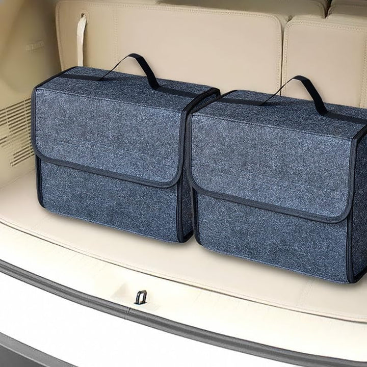 2 Stück Kofferraum Organizer, 35 * 20 * 30cm,Auto Kofferraum Organizer, Filz Box Kofferraumtasche To