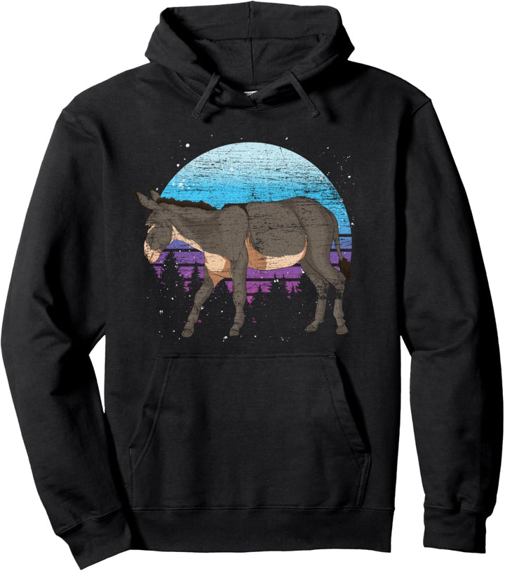 Retro Esel Pullover Hoodie