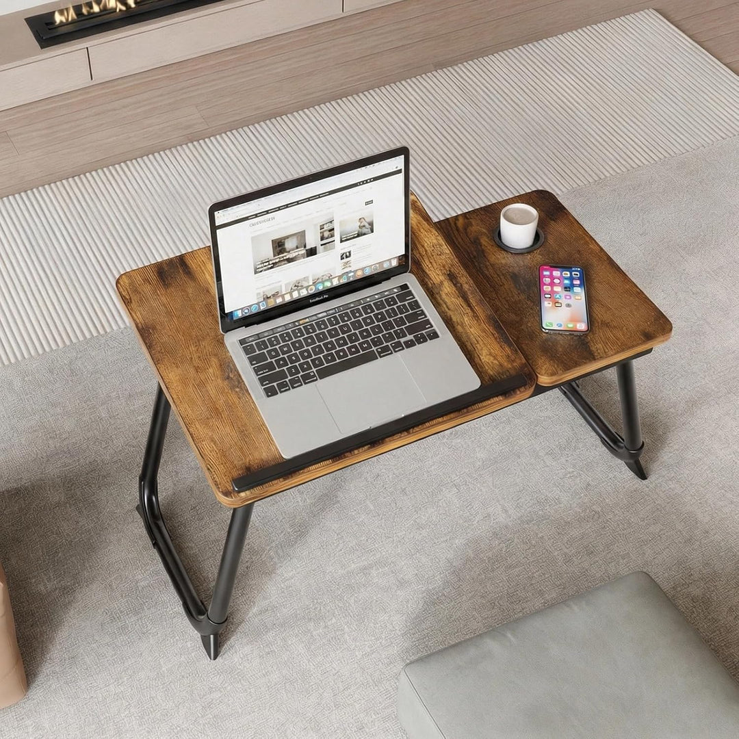 Faltbare Laptoptisch Klappbar Notebooktisch Betttisch Betttablett Notebook Laptoptisch mit Getränkeh