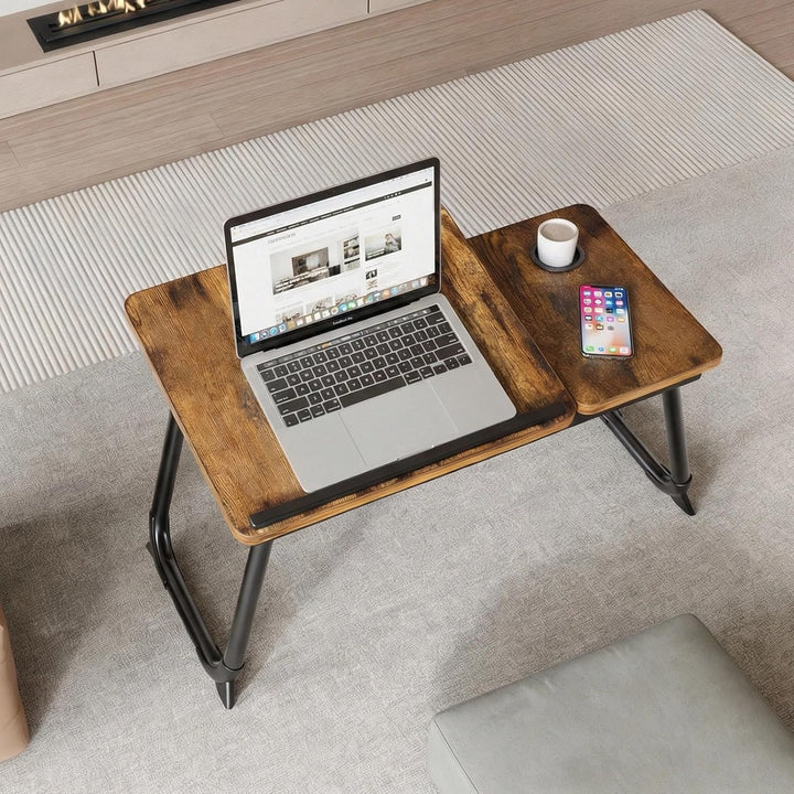 Faltbare Laptoptisch Klappbar Notebooktisch Betttisch Betttablett Notebook Laptoptisch mit Getränkeh