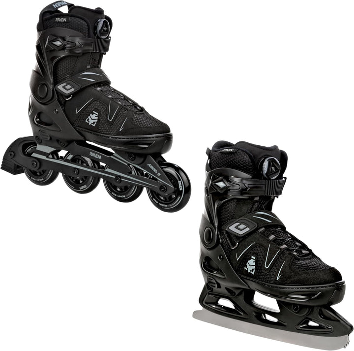 RAVEN Pulse 2in1 Schlittschuhe Inline Skates Inliner für Kinder und Erwachsene verstellbar