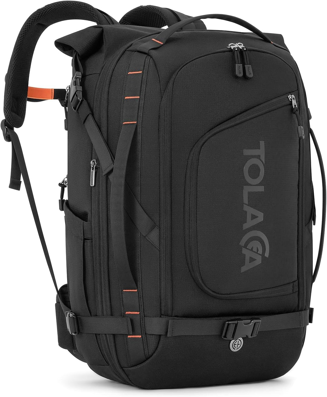 Tolaccea Reiserucksack, Gross Handgepäck Rucksack, TSA-Freundlich Rolltop Laptop Rucksack für 17,3 Z