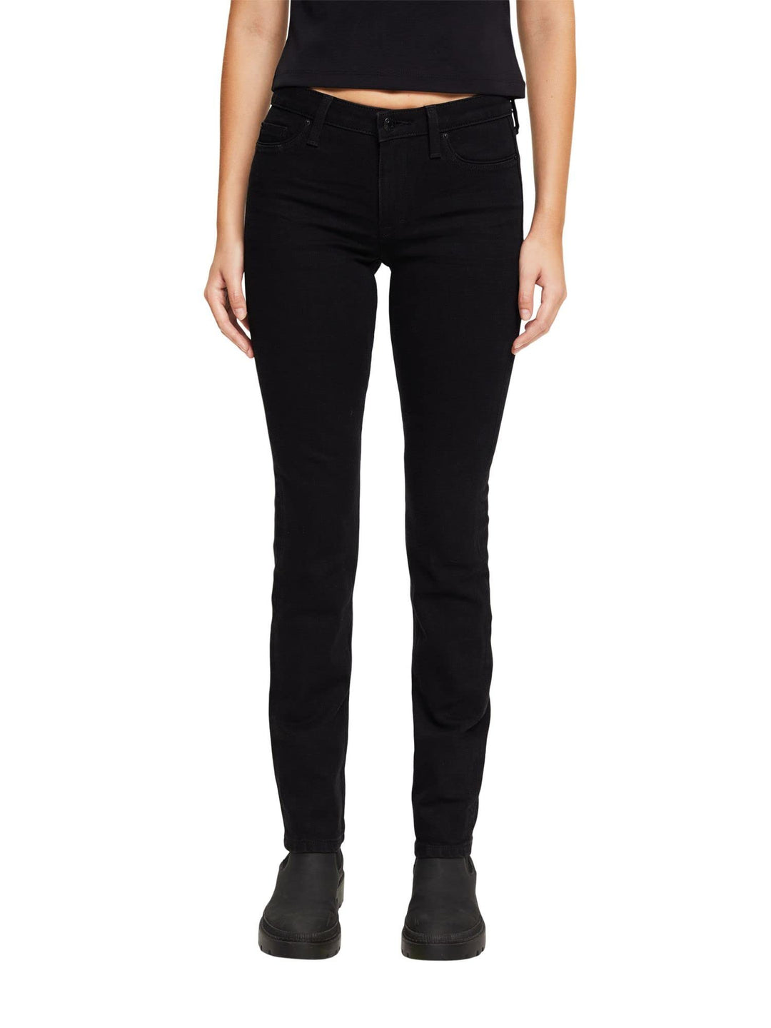 Esprit Damen Jeans Stretch-Denim 24W / 30L 910/Black Rinse - New, 24W / 30L 910/Black Rinse - New