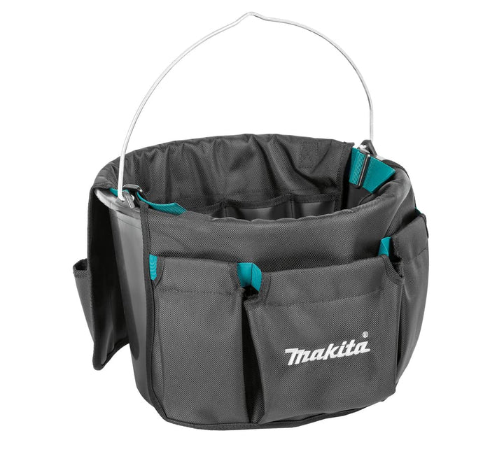 Makita E-15497 Eimertasche, bestens geeignet für 20 Liter Baueimer, viele Innen- und Aussenfächer, P