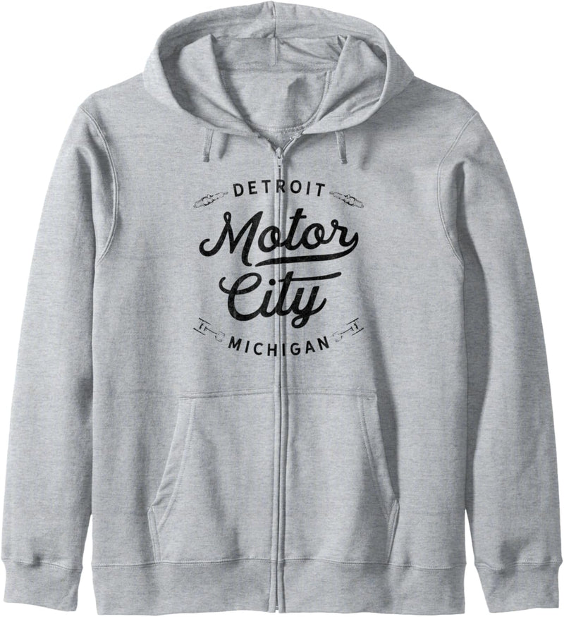 Classic Detroit Motor City Michigan Auto Enthusiast Novelty Kapuzenjacke