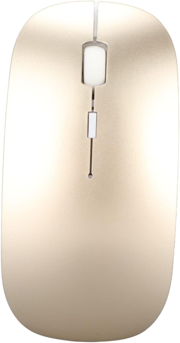 Elprico Kabelloses Tastatur-Maus-Set, 2,4 G USB, Dünne Ergonomische Stummschalttaste für Computer (L