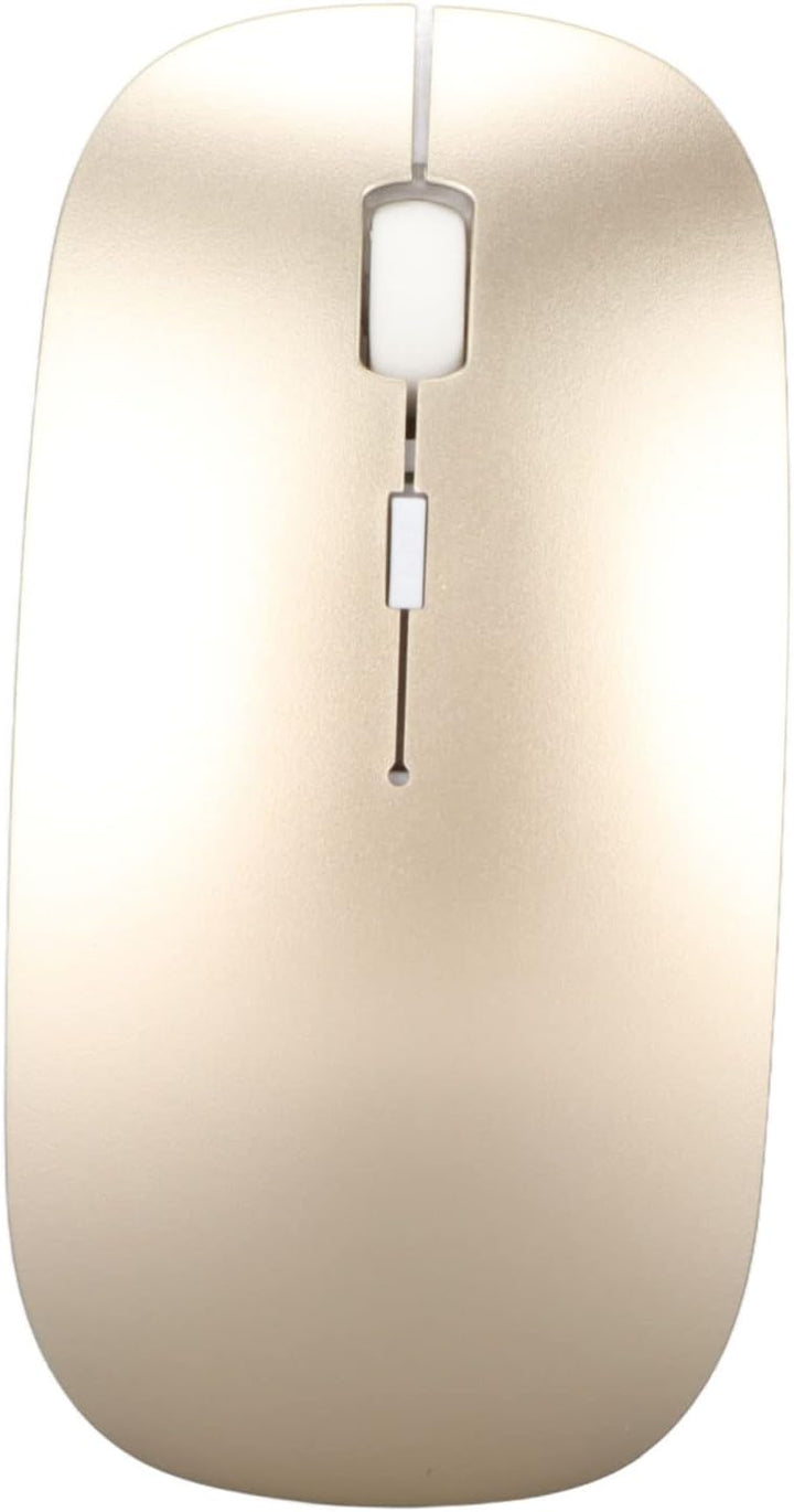 Elprico Kabelloses Tastatur-Maus-Set, 2,4 G USB, Dünne Ergonomische Stummschalttaste für Computer (L