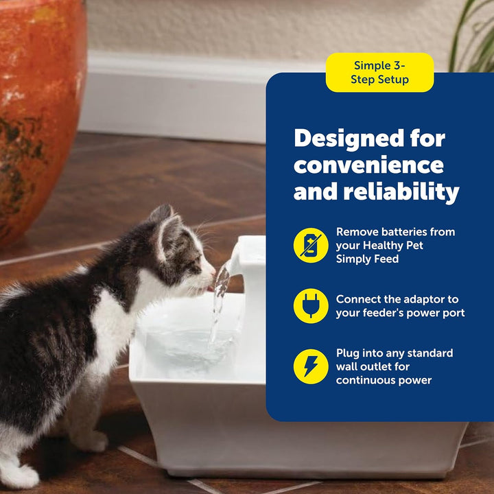 PetSafe Healthy Pet Simply Feed Netzadapter, für gesundes Haustier, einfach füttern, für Hunde und K
