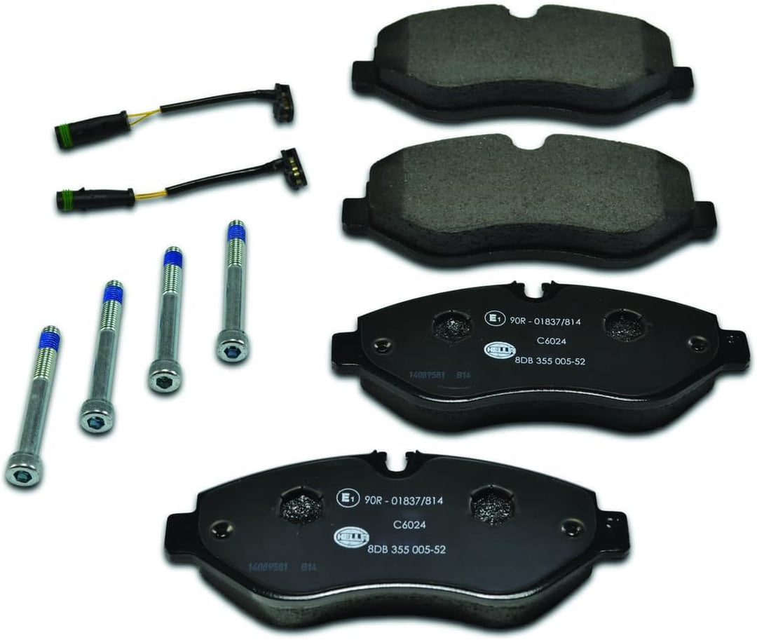 HELLA PAGID 8DB 355 005-521 Bremsbelagsatz - C6024 - Dicke/Stärke: 20.9mm - Bremssystem: Brembo PF 2