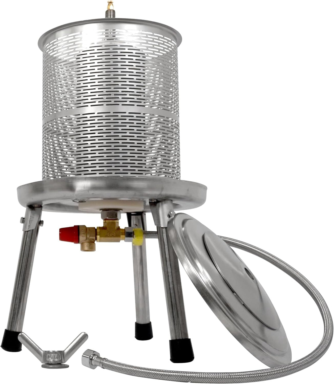 Wasserdruck-Presse 10 Liter komplett Edelstahl Apfelpresse Obstpresse Mostpresse