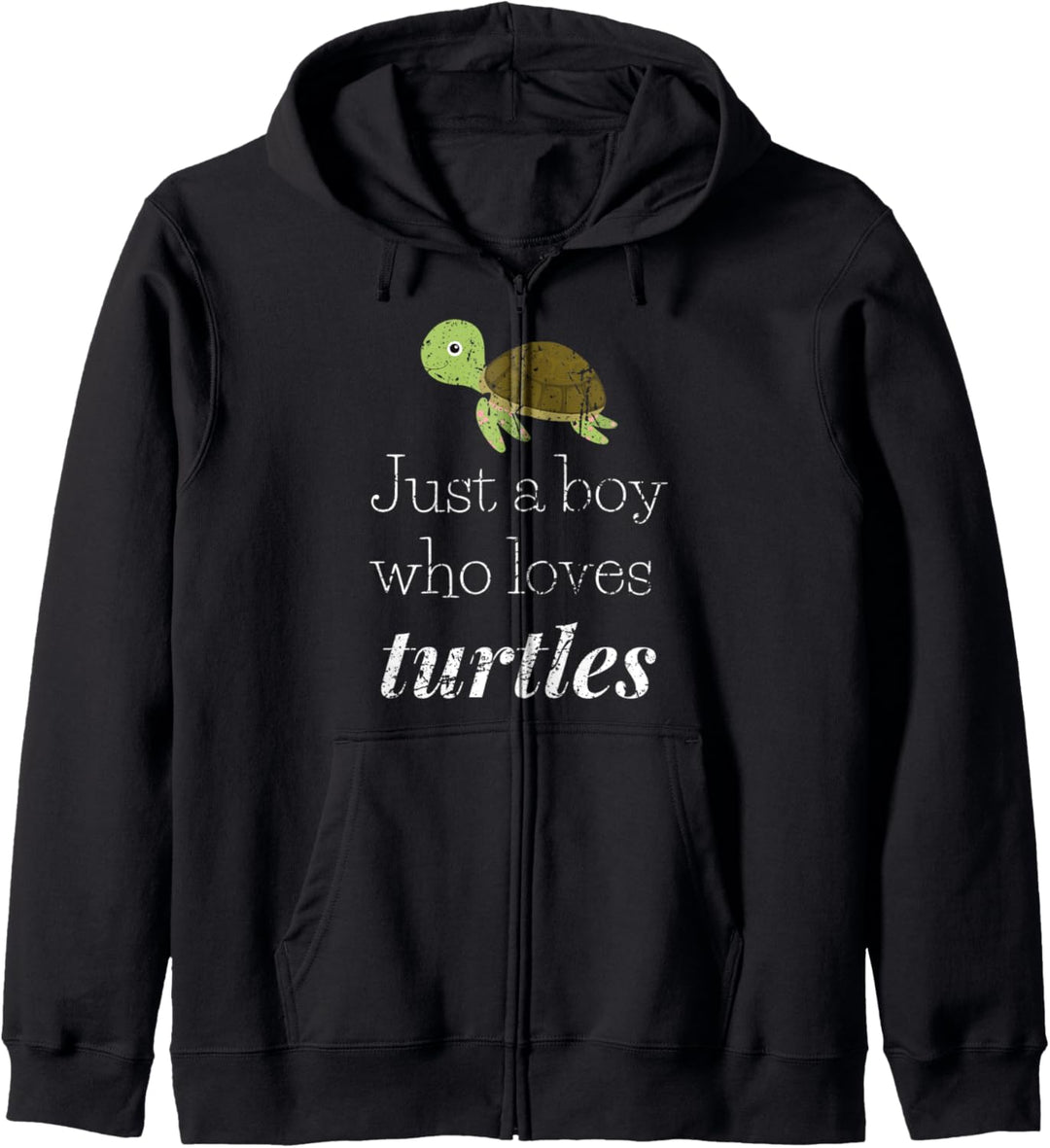 Sea Animal Turtle Just A Boy Who Loves Turtles Reptile Kapuzenjacke