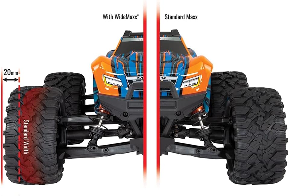 TRAXXAS Querlenker-Set WideMaxx rot Querlenker, Spurstangen +Feder h
