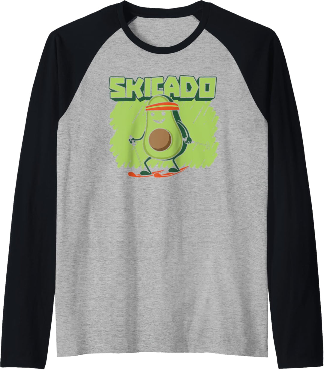 Ski Skifahren Wintersport - Apres-Ski Skifahrer Raglan